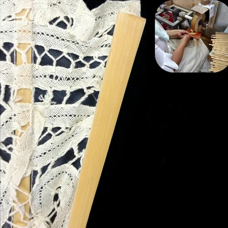 1 шт. 27 см белый кружевной веер Свадебные ручные веера для невесты складной