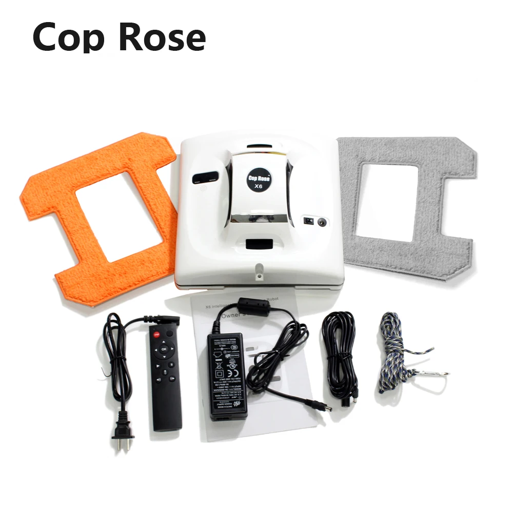 Робот для чистки окон COP ROSE X6, мощный вакуумный пылесос, анти-падение, пульт дистанционного управления, интеллектуальная Магнитная стеклянная шайба