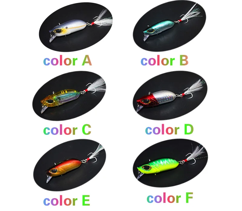 Soloplay 1PCS/Lot Cranks Super Quality 6 Colors 5cm/8.5g Hard Bait Minnow Fishing lures Bass Fresh Salt water #10 hook | Спорт и