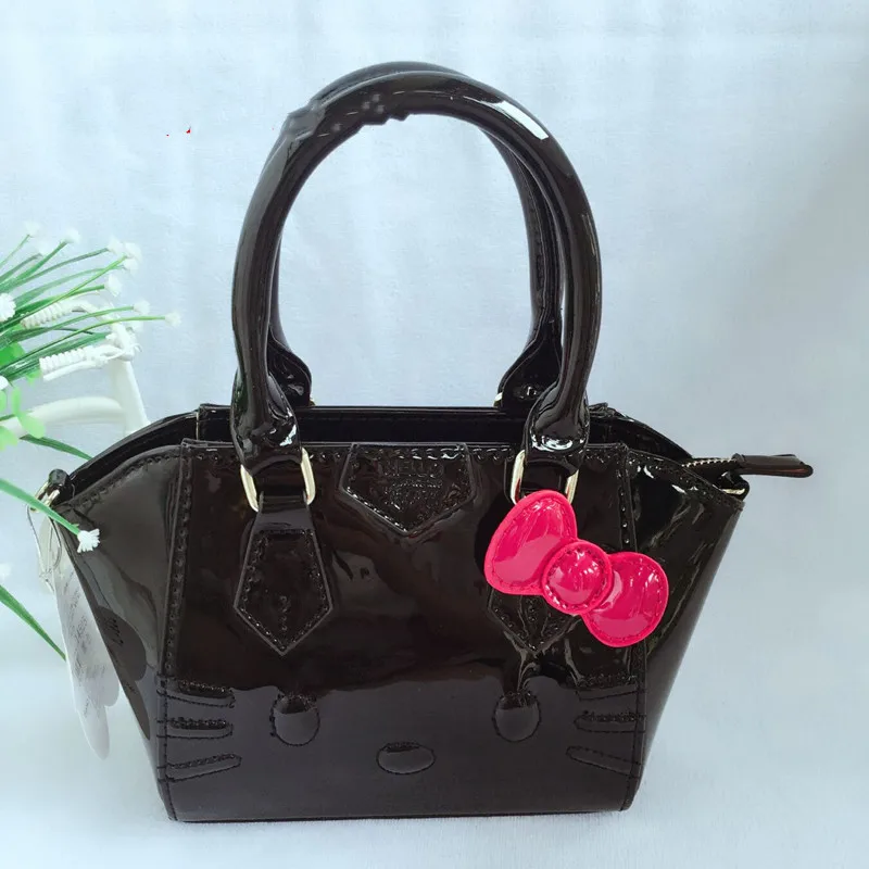 Black Рисунок «hello kitty» Для женщин Сумка Сумочка Кошелек XW-14525 - Цвет: Black