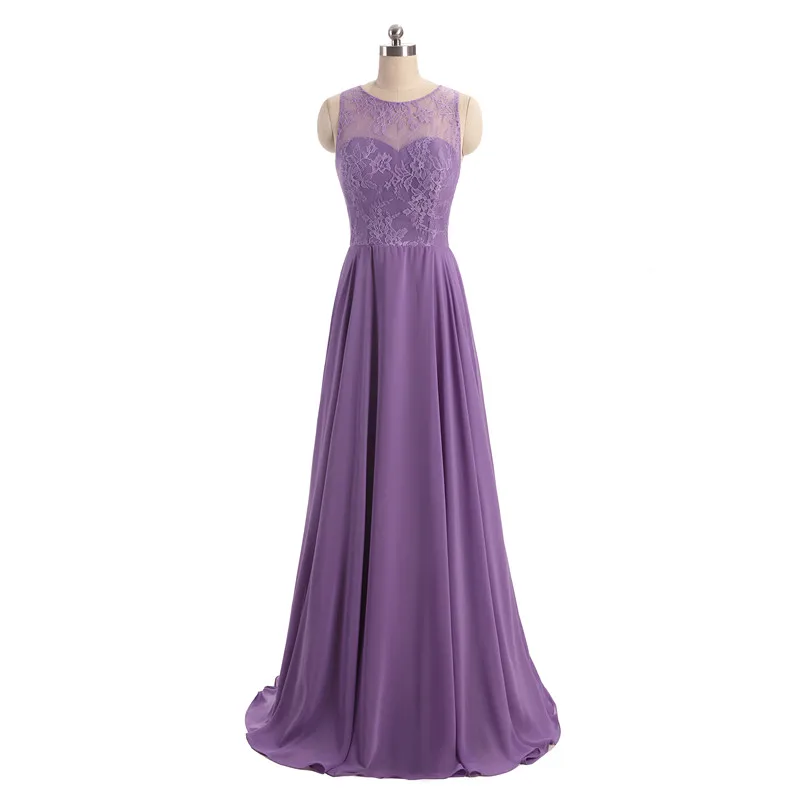 Женское длинное шифоновое Плиссированное ТРАПЕЦИЕВИДНОЕ китайское фиолетовое