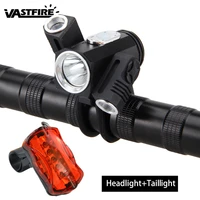 adjust angle front bicycle light 8000lm 3x xml t6 led 4 2v bike lamp headlight with batteryback tail light