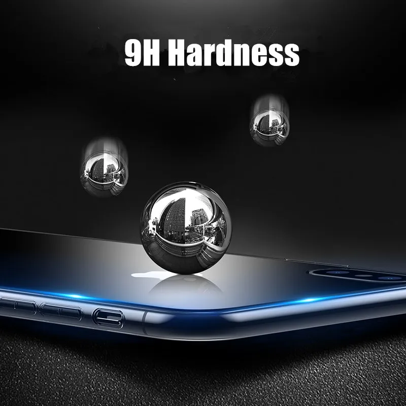 Luxury Glossy Tempered Glass Case For iPhone X Ultra Thin Silicon Transparent Cover 6 7 8 Plus XR XS Max |