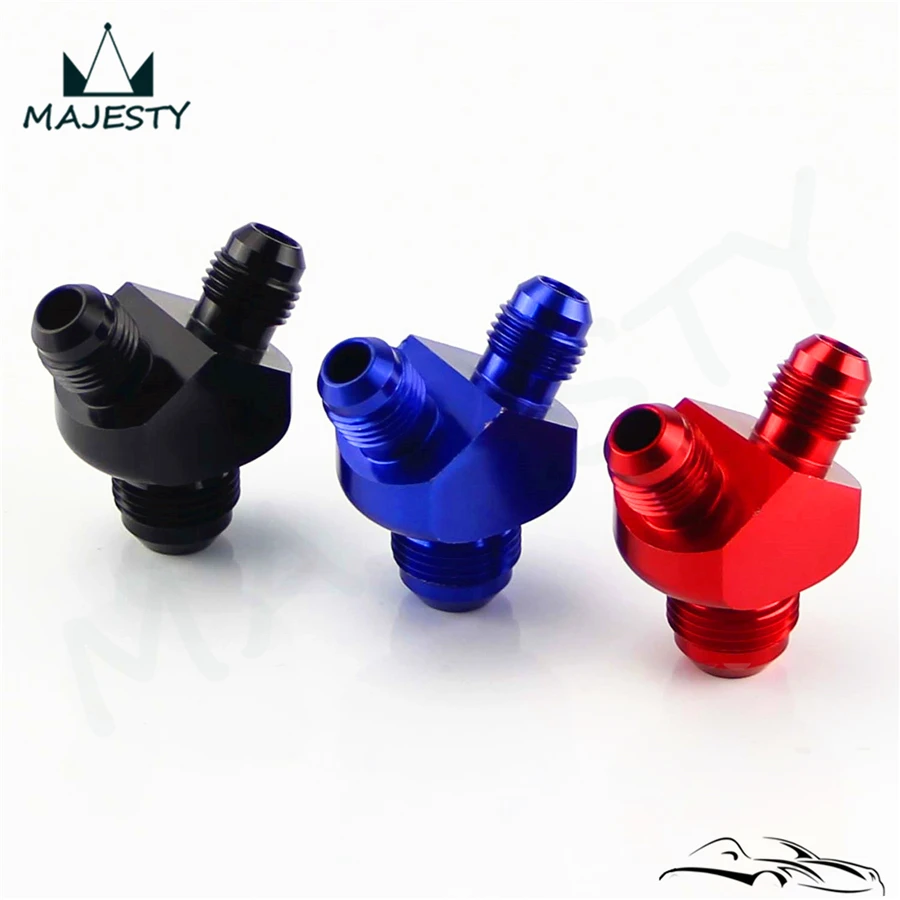 AN8*AN6*AN6 8*6*6 Y Block Y-Shape Male to Reducer Fittings Adaptor Nitrous Black | Автомобили и мотоциклы
