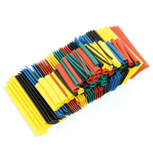 

328Pcs/set Sleeving Wrap Wire Car Electrical Shrinkable Cable Tube kits Heat Shrink Tube Tubing Polyolefin 8 Sizes Mixed Color