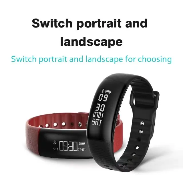 A69 Smart Wristbands 24H Automatically Heart Rate Blood Pressure Monitor Pedometer Speed Measurement Activity Tracker Bracelet |