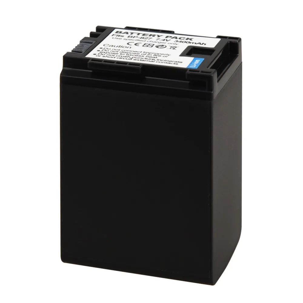 BP 827 аккумулятор 3400 мАч для Canon VIXIA HF10 HF11 HF100 HF20 HF21 HF200 HG20 HG21 HFS10 HFS100 HF S10 S11 809