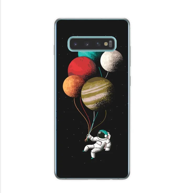 Чехол для Samsung Galaxy S6 S7 S8 S9 Plus мягкий силиконовый мультяшный чехол из ТПУ с рисунком