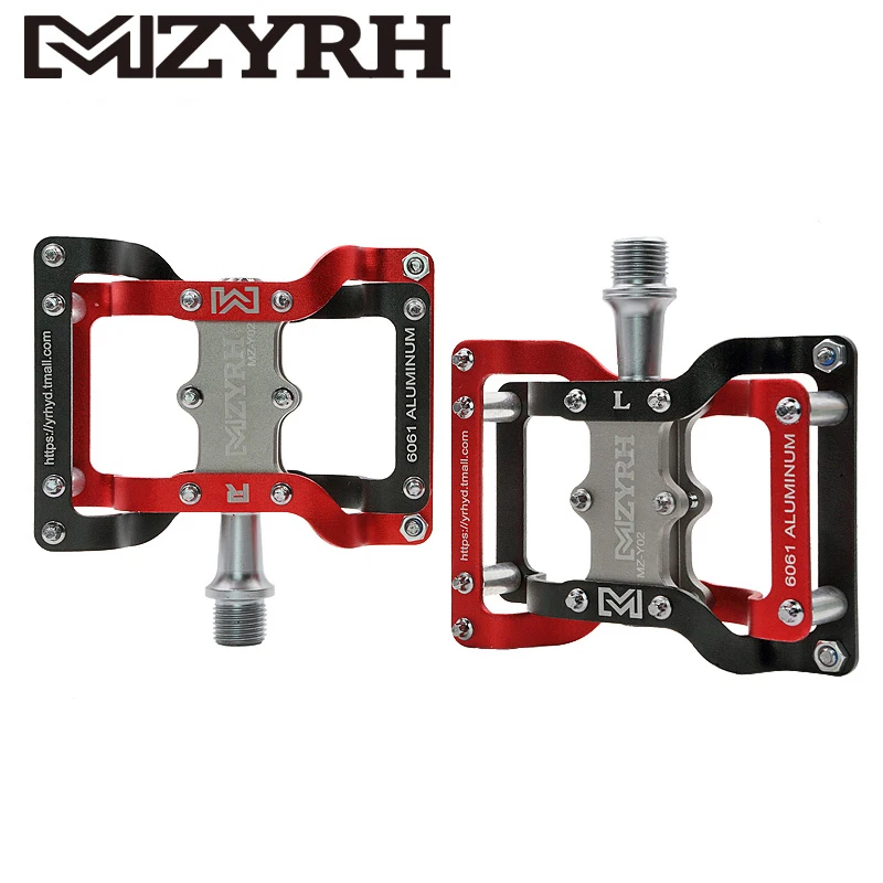 

MZYRH Y02 MTB Bicycle Pedals Cycling CNC Bearings Flat Platform Pedals Mountain Road Bike Riding Ultralight Pedal Cycling Parts