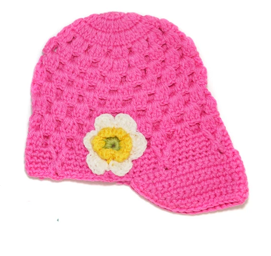 Модная вязаная крючком шапка-ведро для новорожденных девочек и мальчиков Теплая