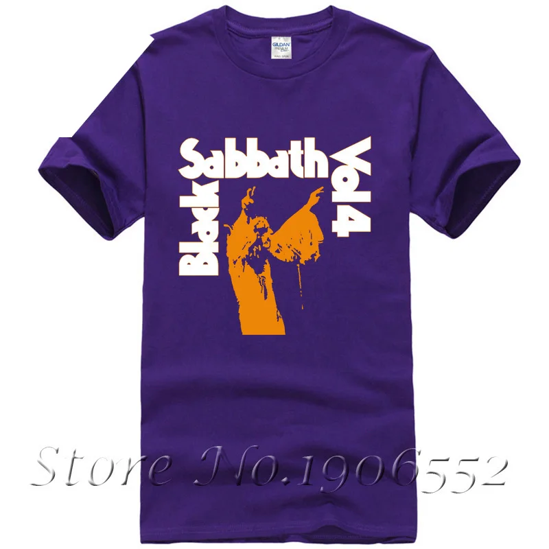 Оригинальный Black Sabbath Vol 4 мужские футболки с коротким рукавом базовый Графический