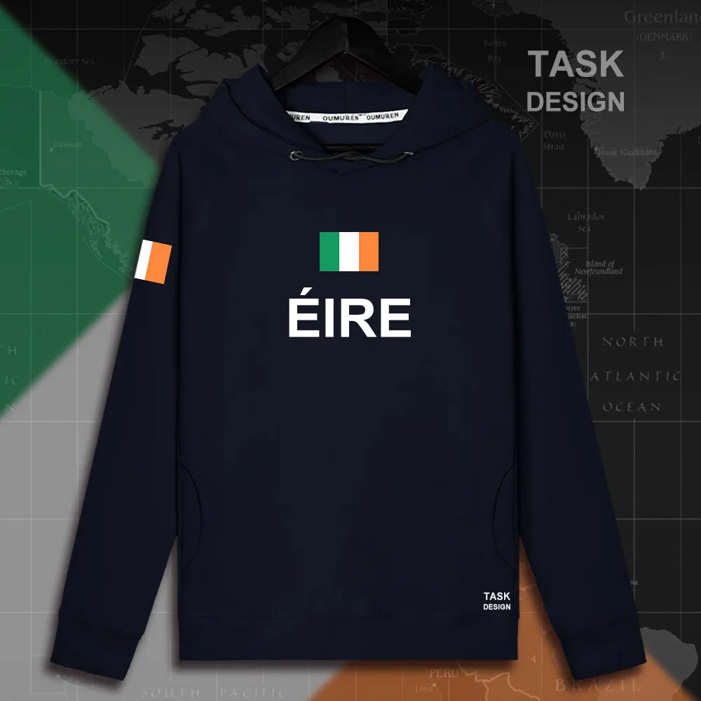 

Мужская толстовка в ирландском стиле Eire IE, пуловеры, толстовки, мужская толстовка, новая уличная одежда, спортивный костюм с государственными флагами