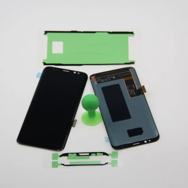 Для samsung Galaxy S8 G950F G950U G950FD ЖК-дисплей сенсорный экран дигитайзер супер AMOLED экран горящий в тени