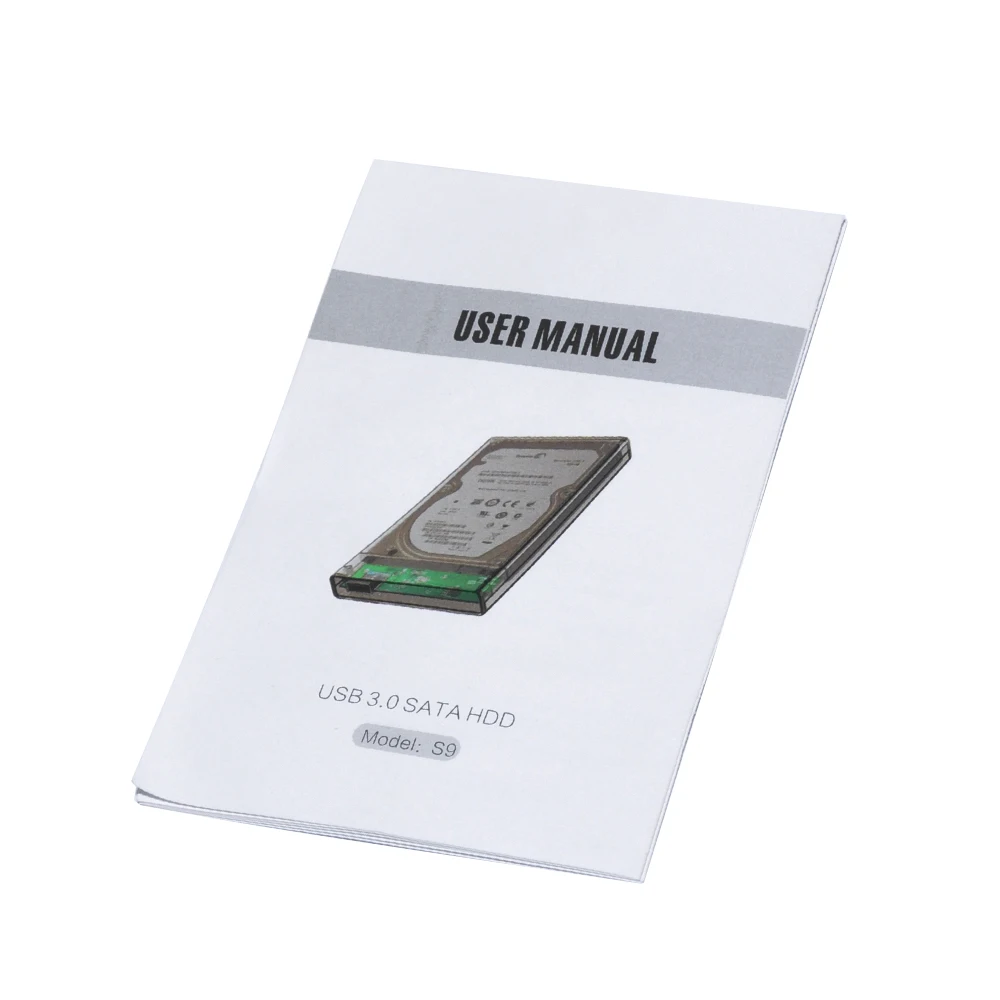 DeepFox 2,5 дюймов Прозрачный USB 3,0 для SATA 3,0 HDD чехол без инструмента 5 Гбит/с Поддержка 2 ТБ жесткий диск корпус