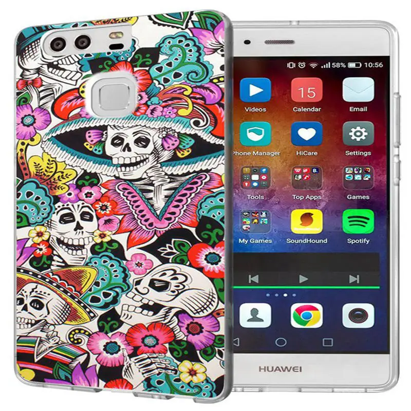For Huawei P9 P10 Lite P8 2016 2017 Y5 II 2 Y5ii / Y6ii Soft TPU Pattern Silicone Phone Ultra Slim Case Cover Capa J153 |