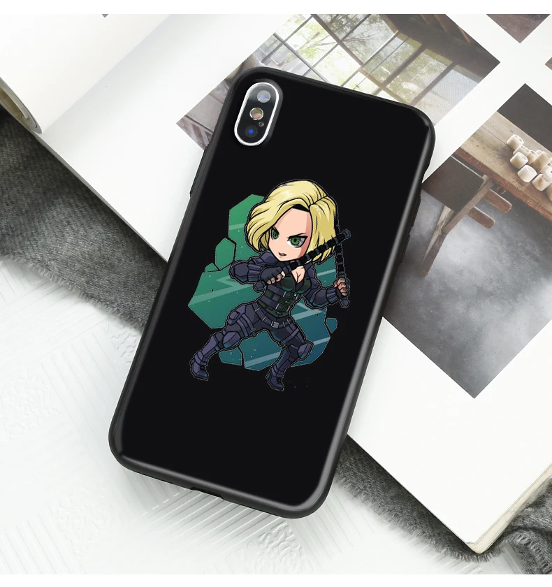 Marvel Мстители Железный человек Капитан Америка Тор мягкий чехол для телефона из