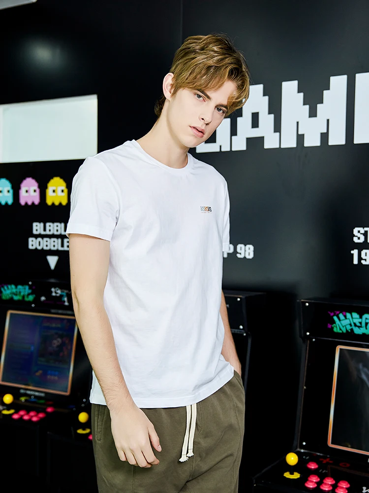 Пионерский лагерь Футболка с принтом оленя Мужская Харадзюку уличная футболки