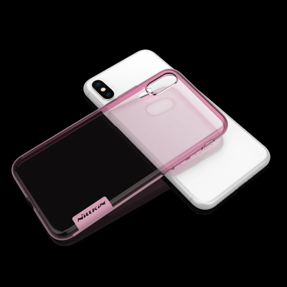 Для iPhone X чехол Nillkin TPU 0,6 мм Ультратонкий чехол для телефона s для Apple iPhone X 8 7 Plus Nilkin силиконовый чехол кристально чистый чехол