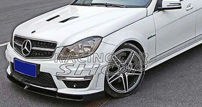Передний спойлер из углеродного волокна для Mercedes Benz W204 C63 F/L Coupe Sedan 2012 2014 M032|spoiler