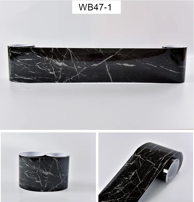 WB47-1 0,1*5 м виниловые наклейки на стену для детской комнаты мраморные самоклеющиеся обои для ванной комнаты водонепроницаемые линии талии ПВХ обои в рулоне - Цвет: WB47-1