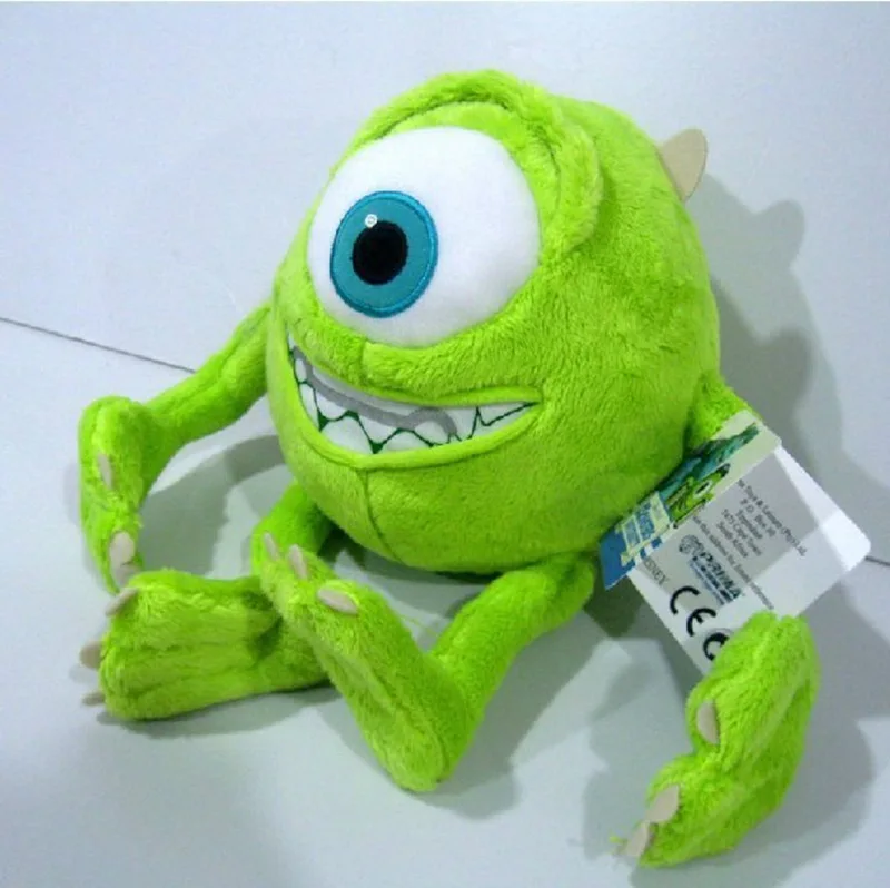 1 шт. 25 см майка с принтом «Monsters University Плюшевый Монстр Майк Вазовски плюшевые игрушки Корпорация монстров плюшевые игрушки для детей лучший подарок