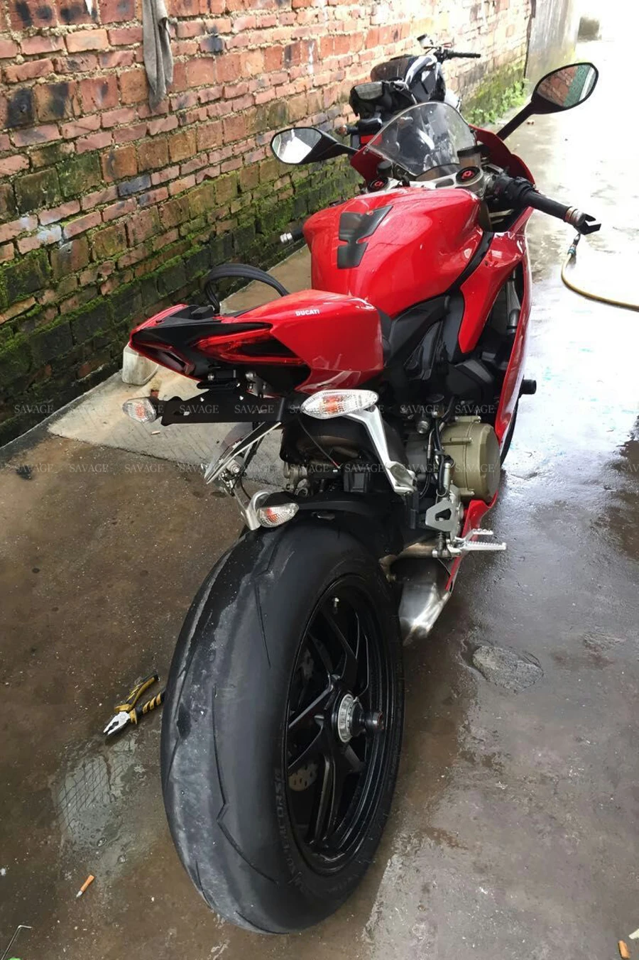 Держатель номерного знака Для DUCATI 1199 899 Panigale 959 Panigale 1299 Мотоциклетные аксессуары ХВОСТ Tidy Fender Eliminator кронштейн