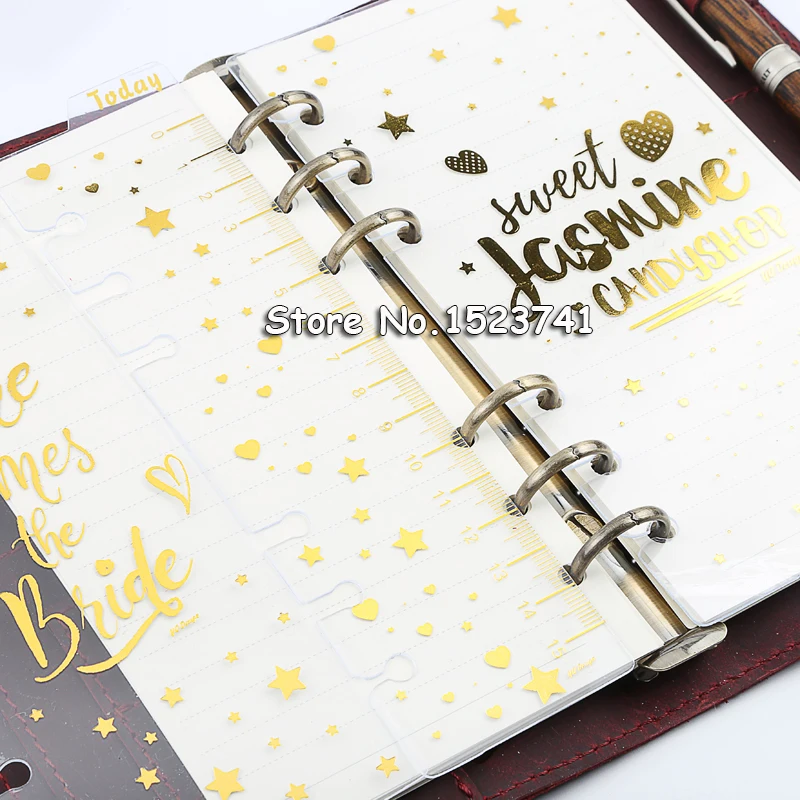 Спиральные перегородки для блокнотов A6 индексные разделители 3 шт./компл. Today