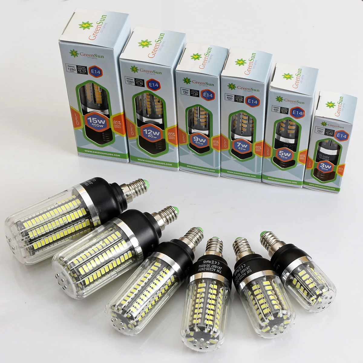 5736 SMD Светодиодная лампа кукурузы E14 E27 G9 GU10 3W 5W 7W 9W 12W 15W точечного света 220V