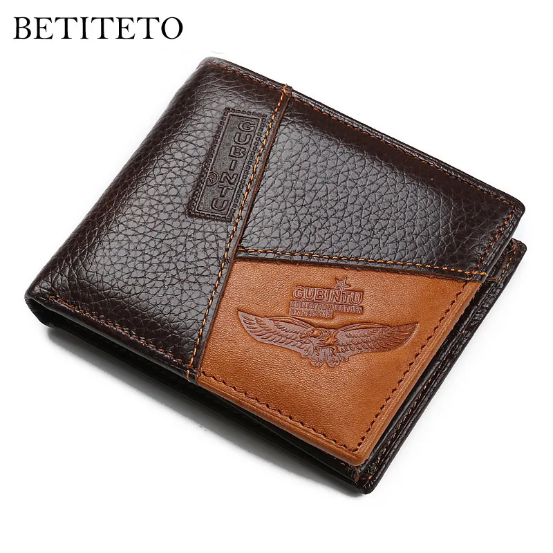 Брендовый мужской кошелек Betiteto из натуральной коровьей кожи портмоне Kashelek