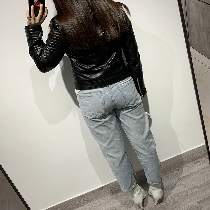 Женская куртка из натуральной кожи кожи|Кожаные куртки| |