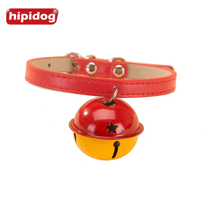 Hipidog собака кошка воротник с расклешенными кожа основной Карамельный цвет
