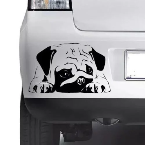 

CUTE PUG DOG Lovely Vinyl Decal Sticker Laptop Window sticker 12.5cm