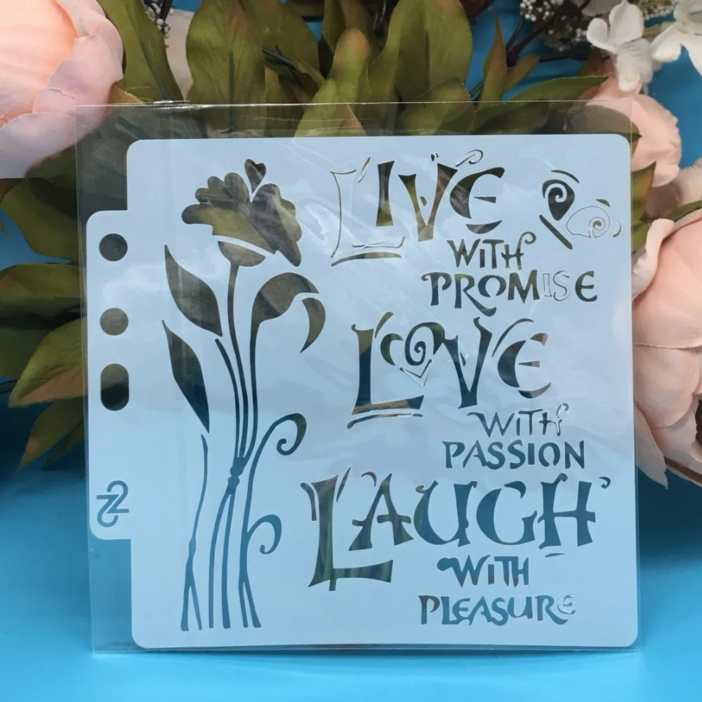 5 1 дюймовый новый фотографический трафарет для самостоятельного нанесения слоев