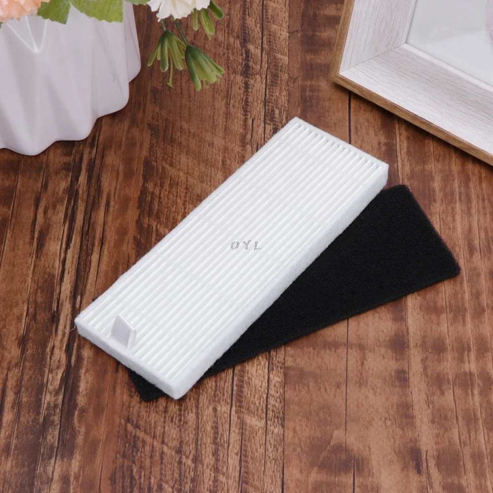 

10Pcs HEPA Filters Element+Filter Cotton Replacements 135x50mm For Ecovas DN621 DN621+ DN620 For iLife A6 A4 A4S New