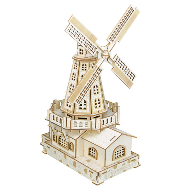 Saizhi Diy Деревянные пары Chalets 3D игра-головоломка подарок для детей модели строительные наборы Популярная игрушка Пазлы