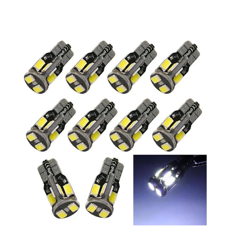 Светодиодный лампочка для салона автомобиля Ошибок Белый светодиодный 12V
