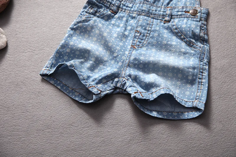 Летние штаны для маленьких мальчиков и девочек ковбойские шорты в горошек