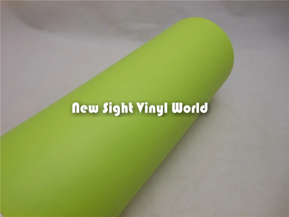 High Quality Matte Lime Green Vinyl Wrap Film Air Free Bubble Car Wrapping Size: 1.52*30m/Roll | Автомобили и мотоциклы