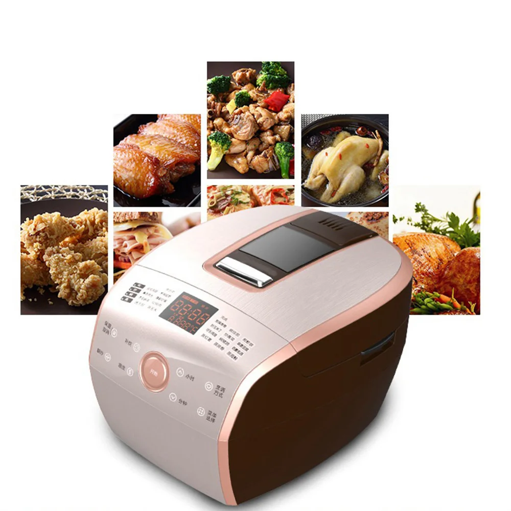 DMWD 220 12В меню 4L автоматический Пособия по кулинарии машина Робот с антипригарным покрытием Электрический жаркое вок непригорающий бездымный противень для тушения/паром/Жарка