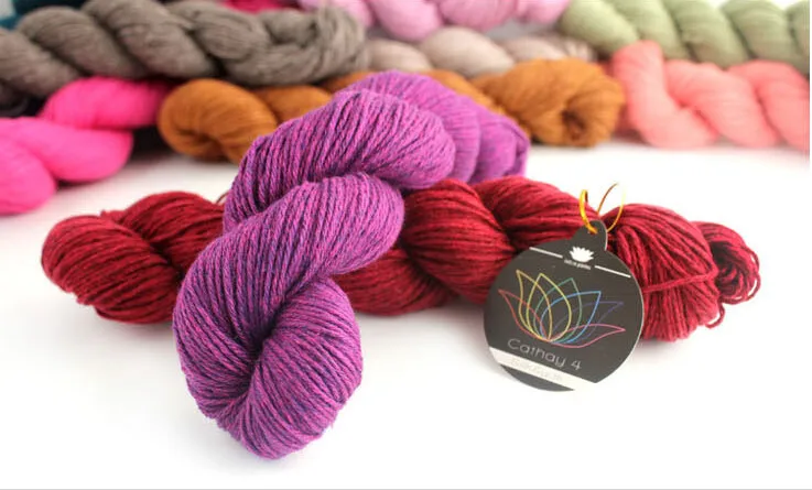 2*50 г Хэнк шелк Як 4 слойная Пряжа 50% шелк 50% тибетский Як пряжа для ручного вязания