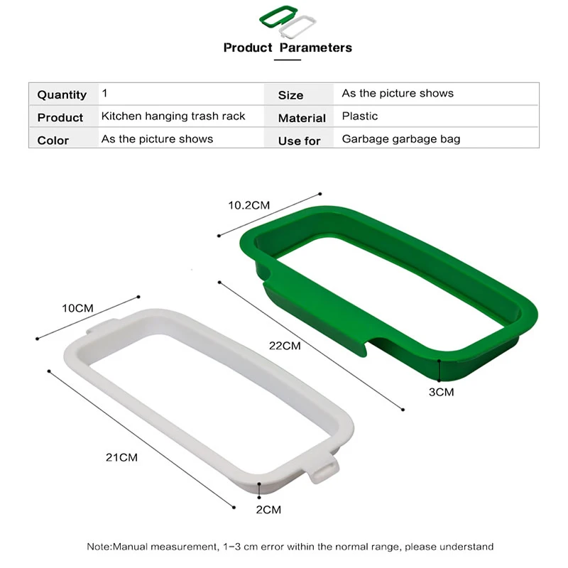 New 1Pc Kitchen Gadgets Cabinet Door Garbage Bag Shelf Tools Rack Hanging Storage Trash Accessories Goods A | Дом и сад