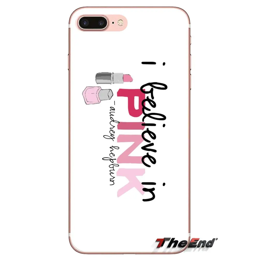 Чехлы для телефона Одри Хепберн I Believe in Pink Huawei Nova 2 3 2i 3i Y6 Y7 Y9 Prime Pro GR3 GR5 2017 2018 2019 Y5II