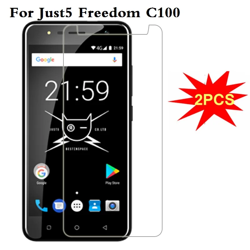 2 шт. Just5 Freedom C100 закаленное стекло 9H хорошее качество защитная пленка