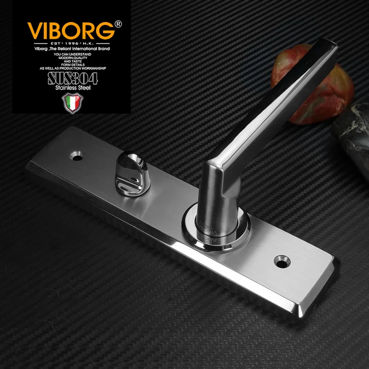 VIBORG Deluxe 304 из нержавеющей стали с ключом безопасности уединение спальни гостиной вход врезной замок для двери рычаг замок набор