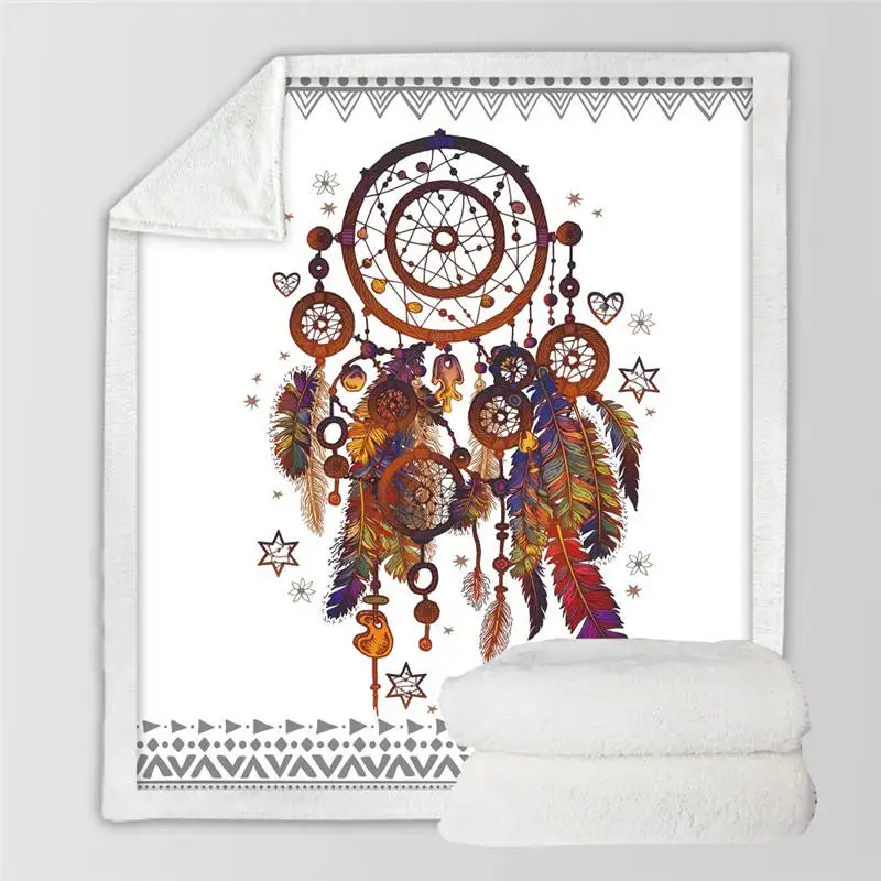 9 Постельные принадлежности Outlet Dreamcatcher коллекция шерпа одеяло Цветочный шикарный плюшевый плед на диван богемный Тонкий Стёганое одеяло Мандала постельные принадлежности - Цвет: 9