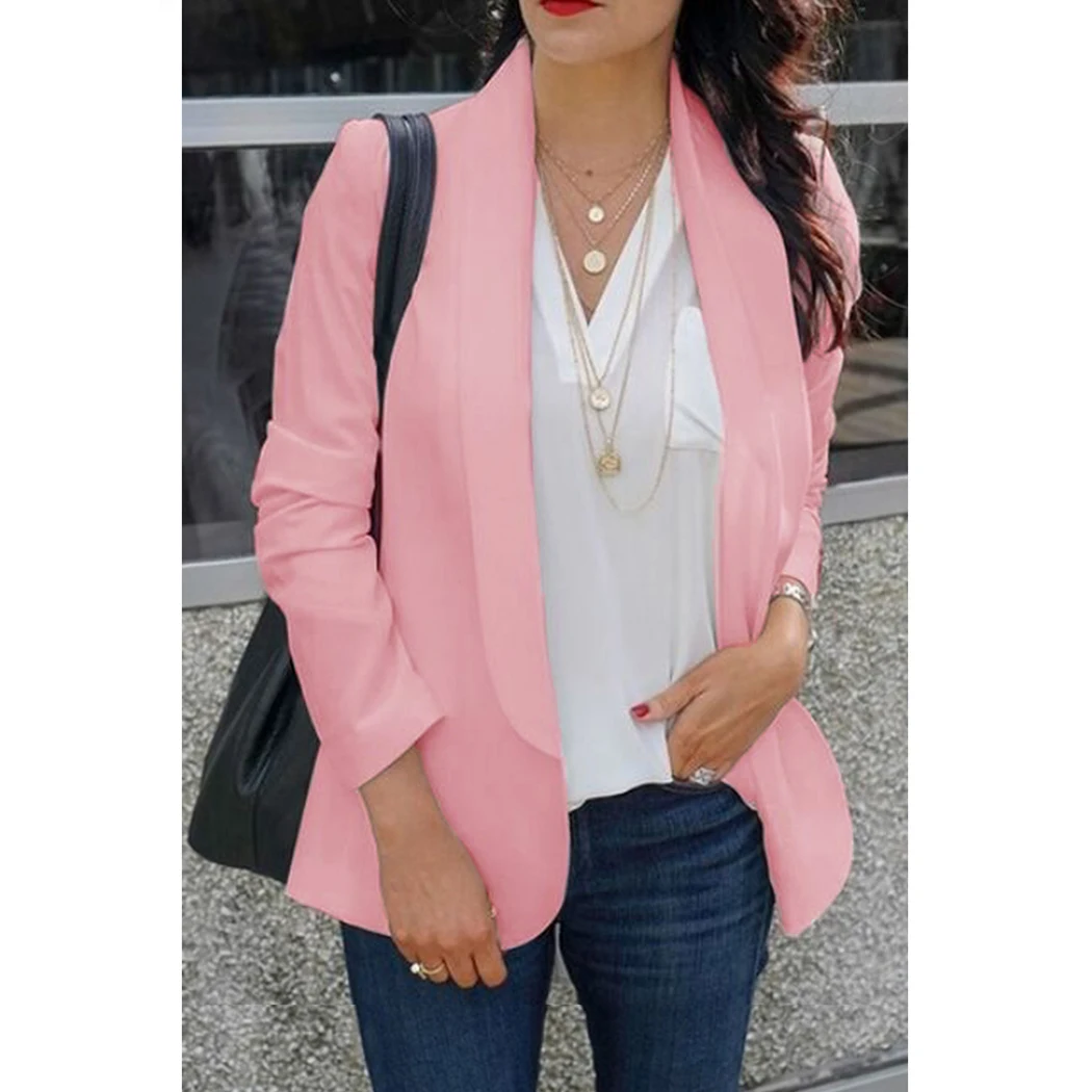 Летний женский тонкий Шелковый Блейзер 2019 Новый Повседневный кардиган с