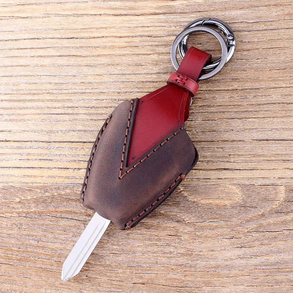 KEYYOU 3 кнопки кожаный чехол для ключа автомобиля Chrysler Jeep Dodge Ram 1500 Калибр Nitro 2500 3500