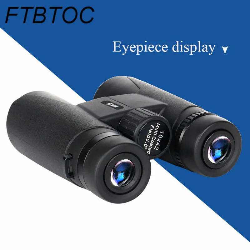 10X42 мощный бинокль HD уровень ночного видения портативный телескоп Spyglass для