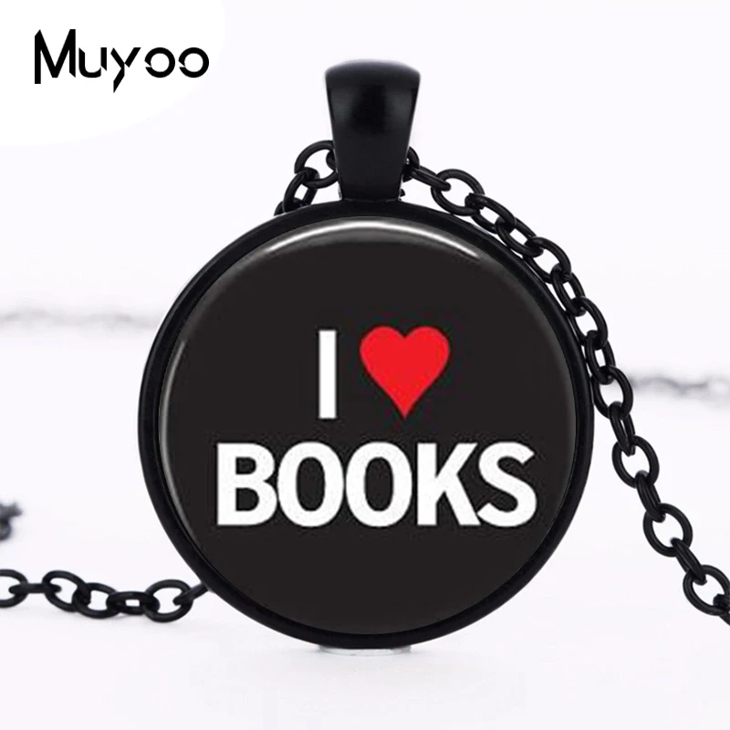 Ожерелье-чокер I Love Подвеска с книгами для мужчин и женщин | Украшения аксессуары
