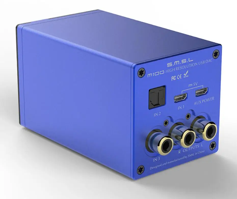 SMSL M100 цифровой ЦАП 32Bit/768 кГц AK4452 декодер DSD512 с пультом дистанционного управления